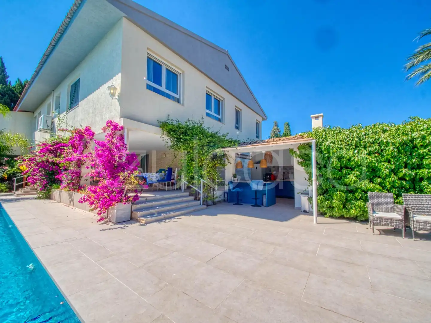 Terrassa de Casa o xalet en venda en Sant Joan d'Alacant amb Aire condicionat, Calefacció i Jardí privat