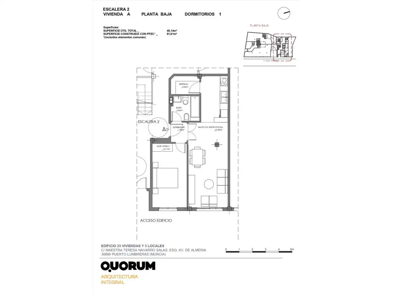 Piso en venta en Puerto Lumbreras con Aire acondicionado y Balcón