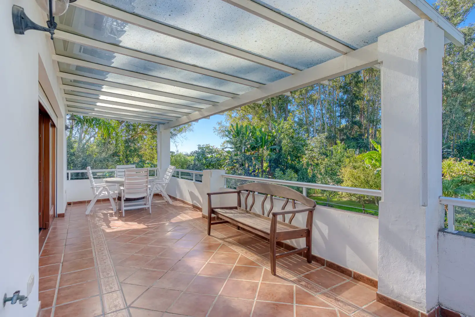 Terraza de Casa o chalet en venta en Estepona con Aire acondicionado, Jardín privado y Terraza