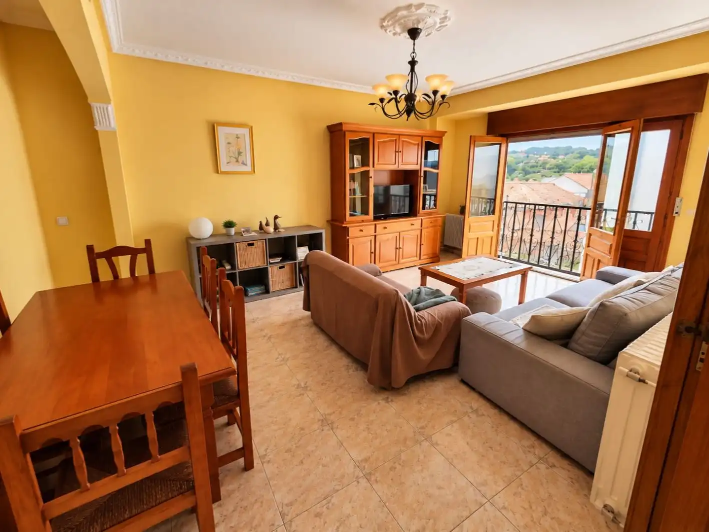 Wohnzimmer von Maisonette zum Verkauf in Arenas de San Pedro mit Klimaanlage und Balkon