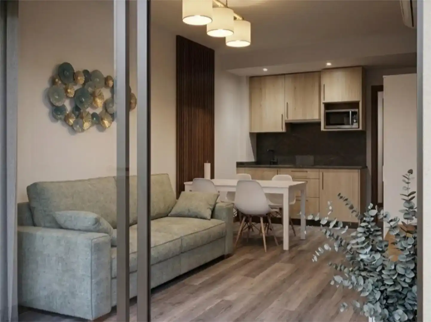Sala de estar de Piso de alquiler en Lloret de Mar con Aire acondicionado, Parquet y Piscina