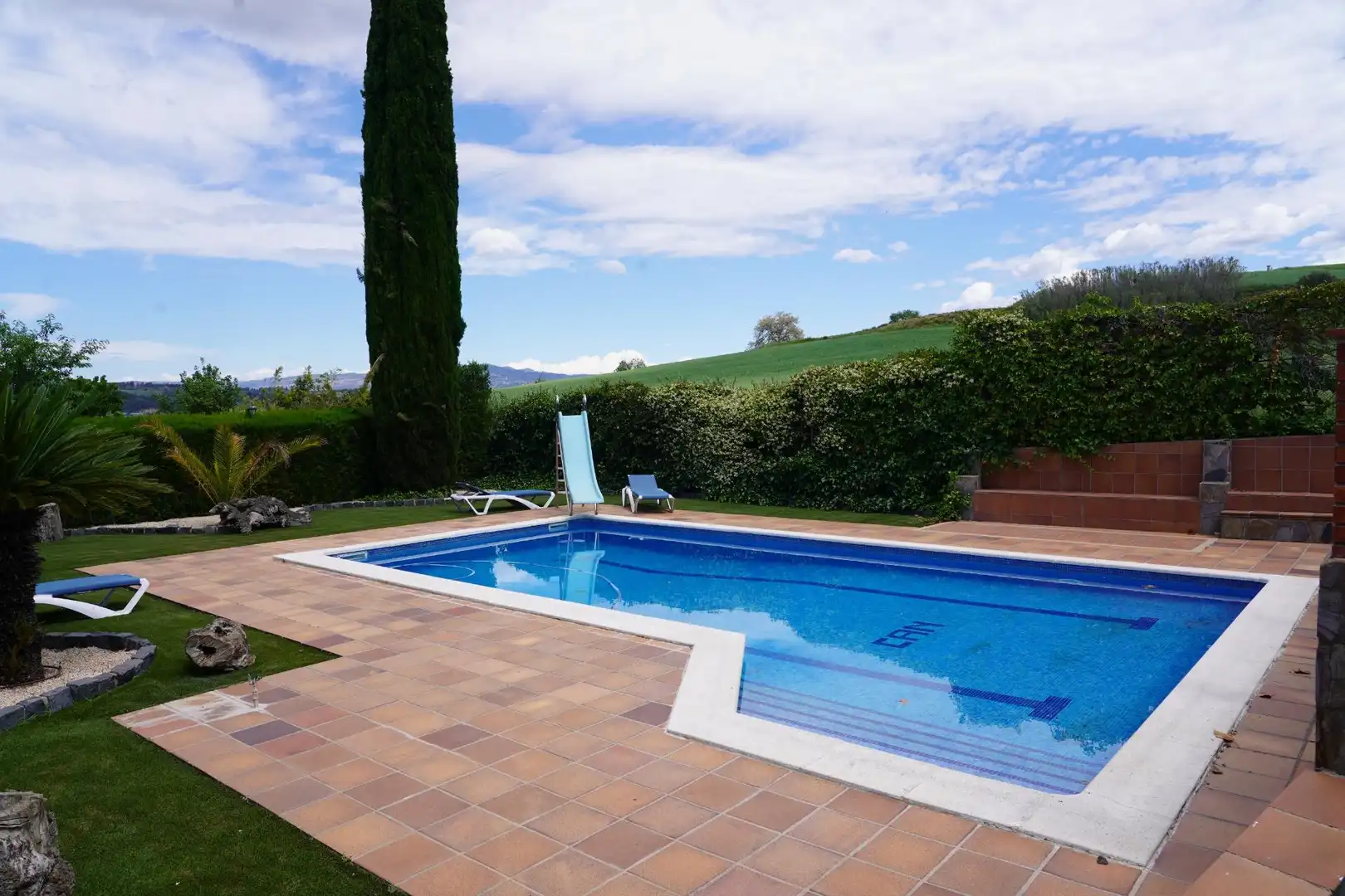 Schwimmbecken von Country house zum Verkauf in Granollers mit Klimaanlage, Privatgarten und Terrasse
