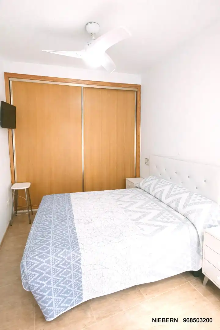 Schlafzimmer von Einfamilien-Reihenhaus zur Miete in La Unión mit Klimaanlage, Terrasse und Möbliert