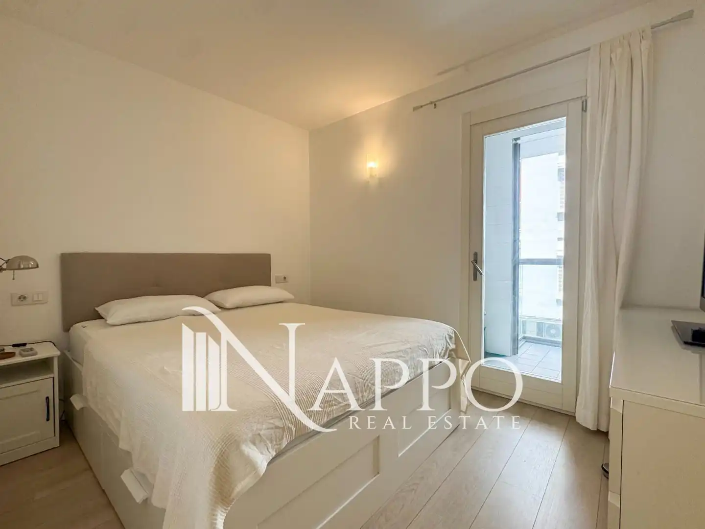 Schlafzimmer von Wohnung zur Miete in  Palma de Mallorca mit Klimaanlage, Terrasse und Möbliert