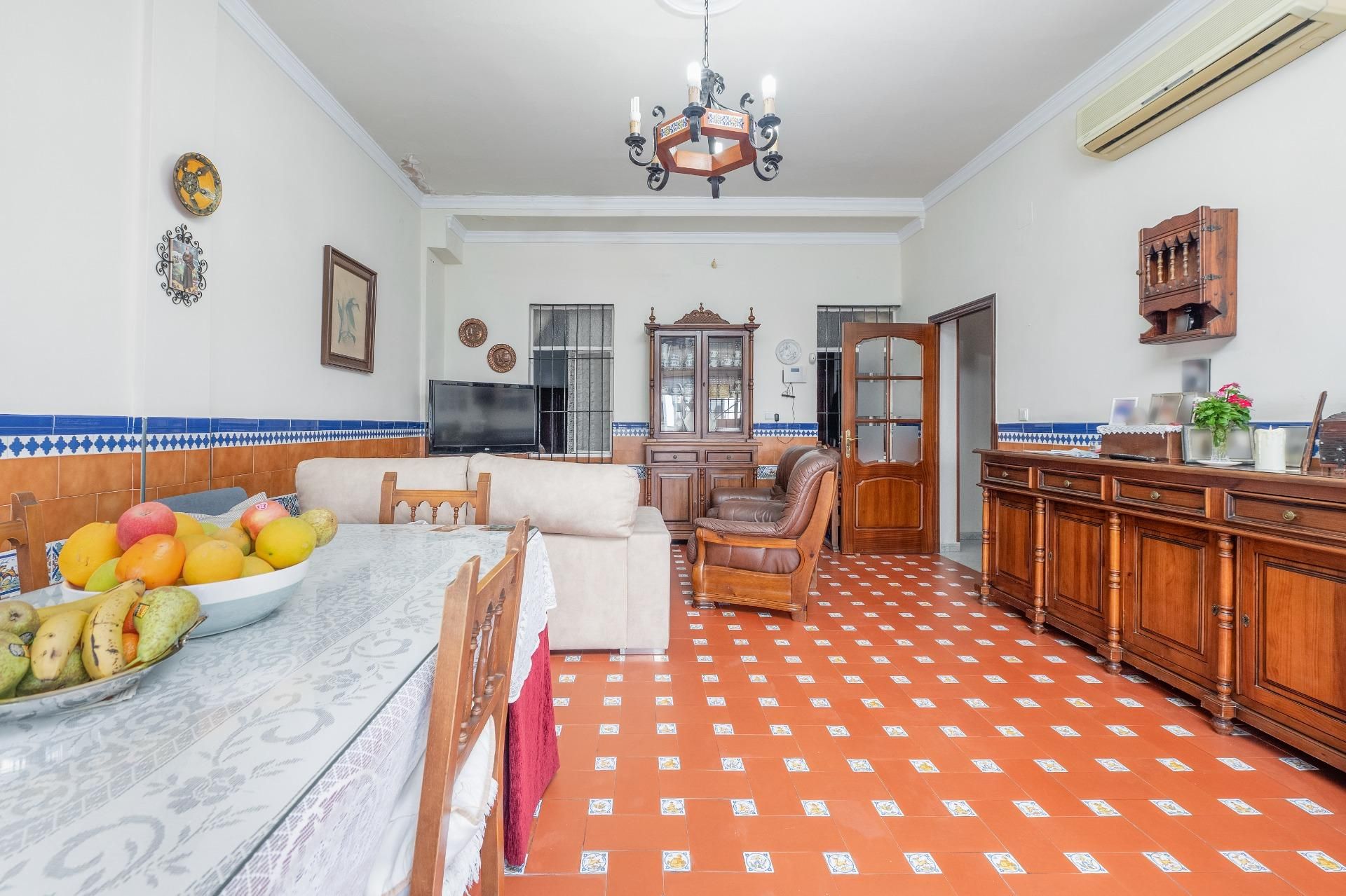 Living room of Single-family semi-detached for sale in Brenes  with Air Conditioner