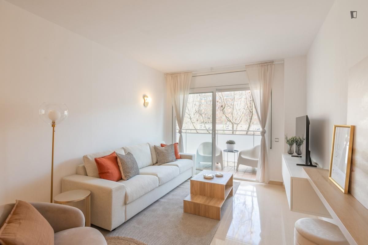 Living room of Apartment to rent in  Barcelona Capital  with Air Conditioner, Furnished and Oven