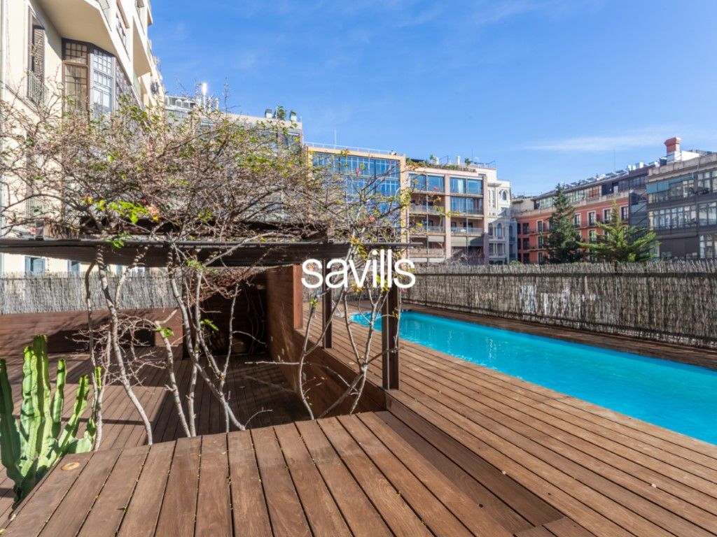 Swimming pool of Apartment for sale in  Barcelona Capital  with Private garden and Swimming Pool