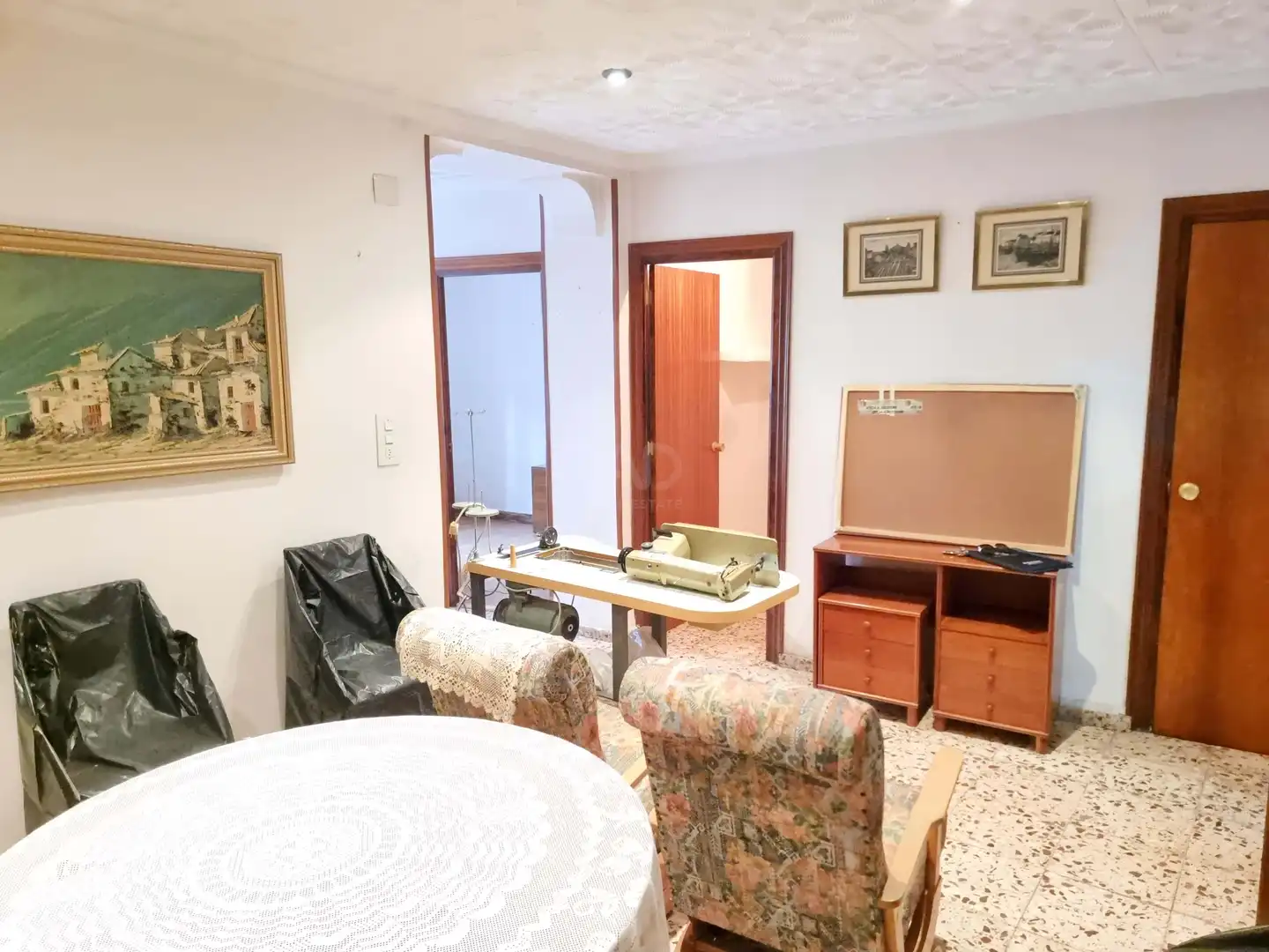 Sala de estar de Casa adosada en venta en Salinas con Terraza