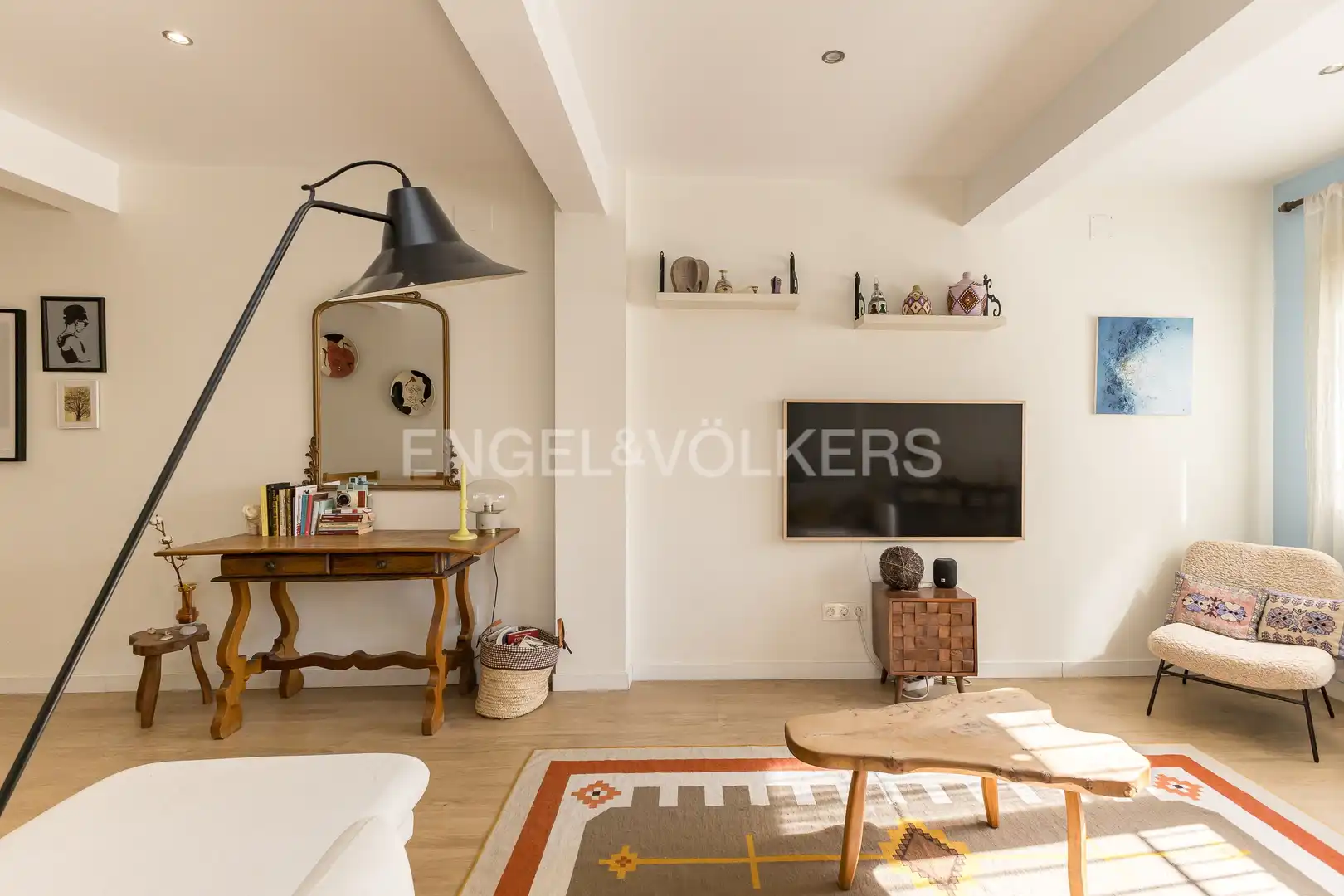 Wohnzimmer von Wohnung zur Miete in Madrid mit Klimaanlage und Heizung