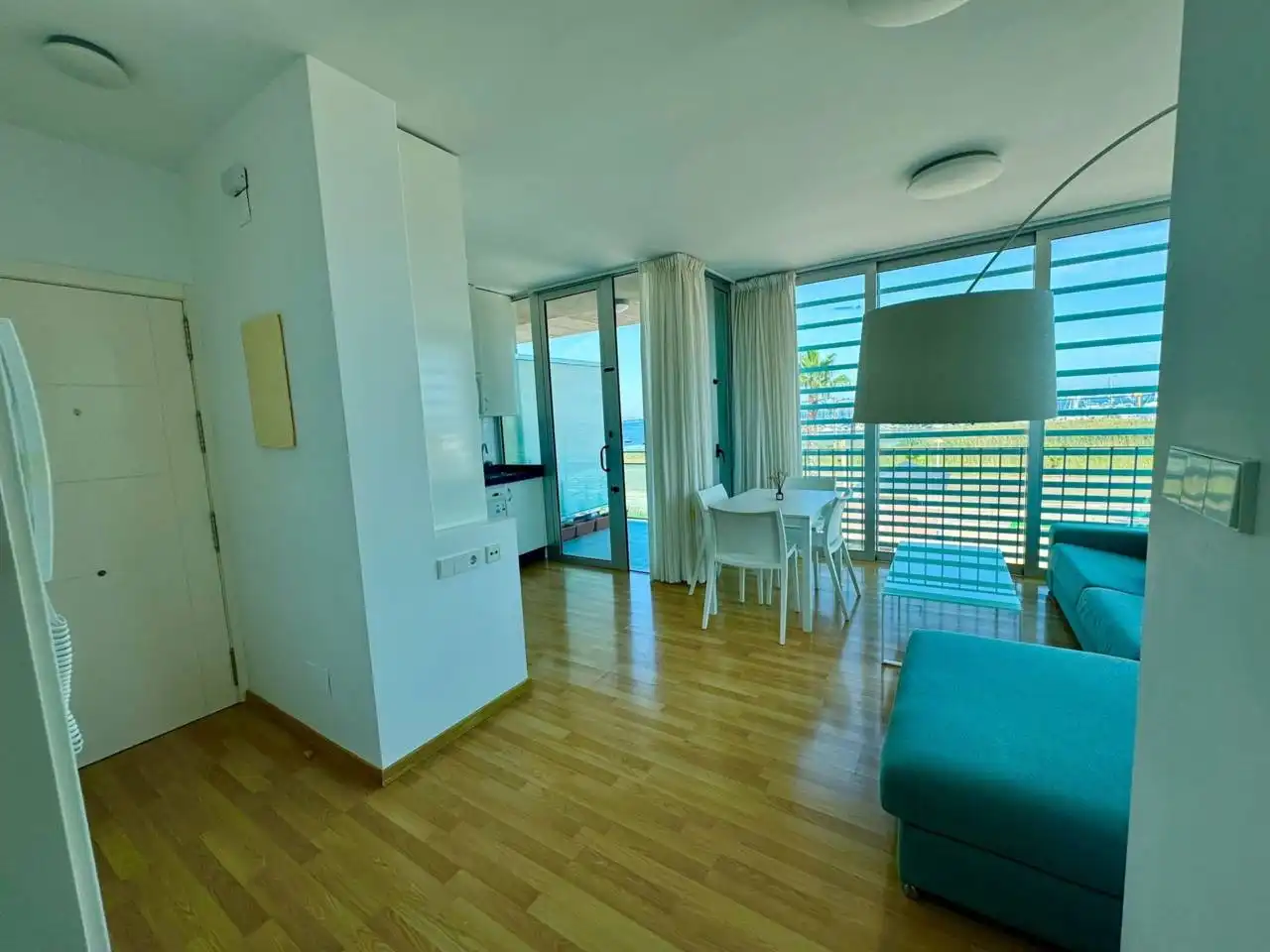 Sala de estar de Piso en venta en Cartagena con Amueblado y Balcón