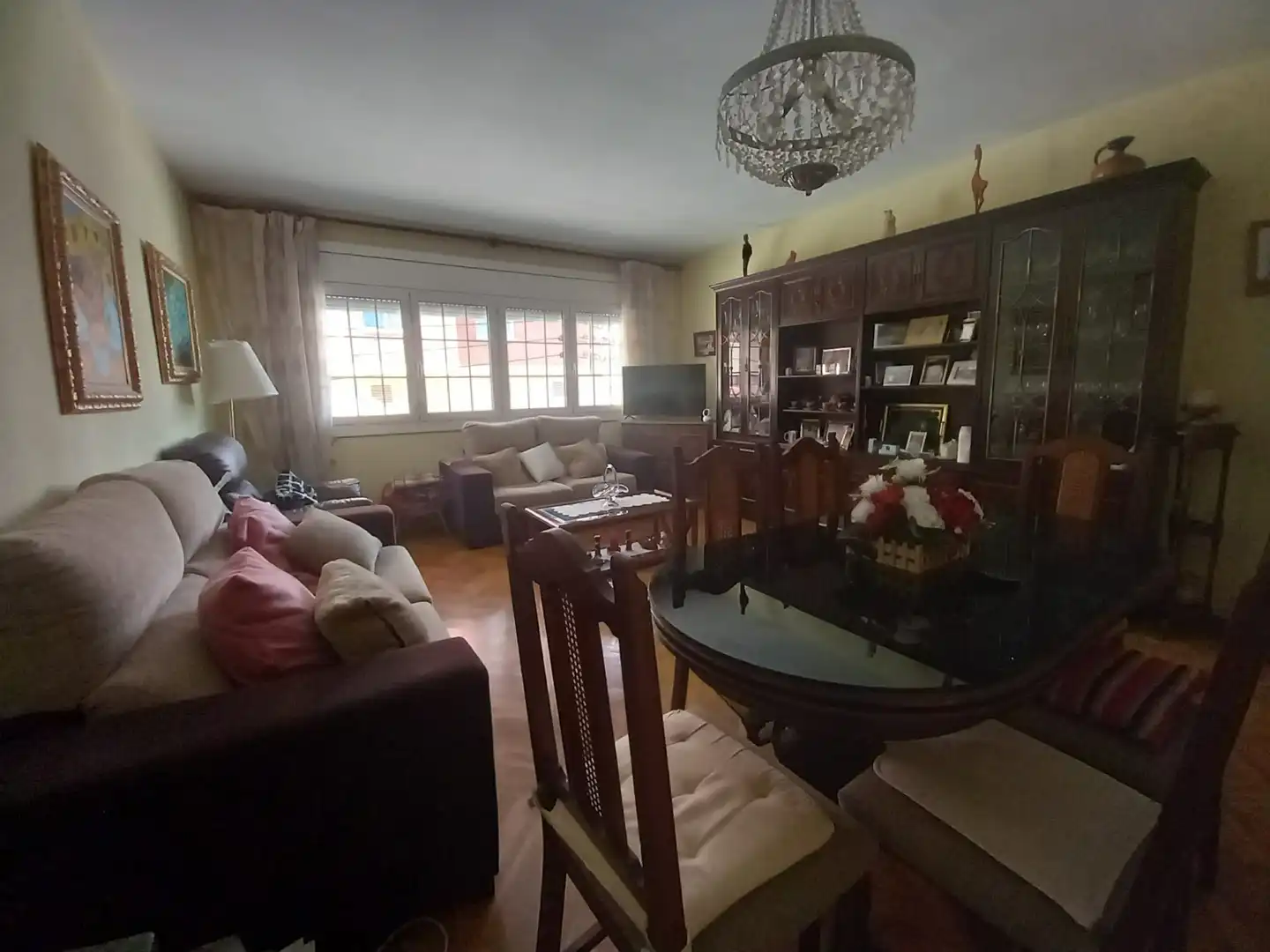 Wohnzimmer von Wohnung zum Verkauf in Badalona mit Klimaanlage, Heizung und Terrasse