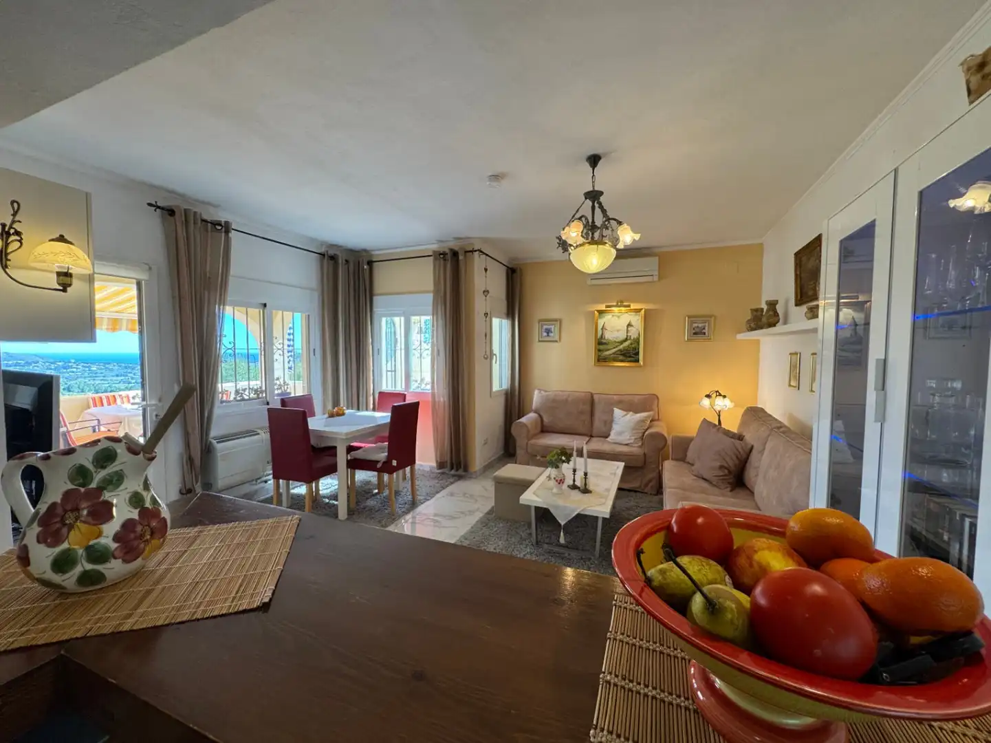 Sala d'estar de Apartament en venda en Teulada amb Aire condicionat, Calefacció i Terrassa