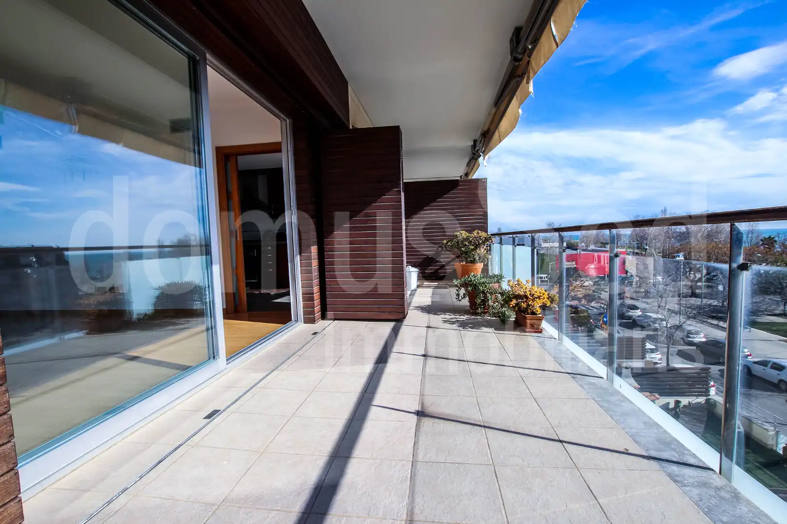 Terraza de Piso de alquiler en El Masnou con Aire acondicionado, Calefacción y Parquet