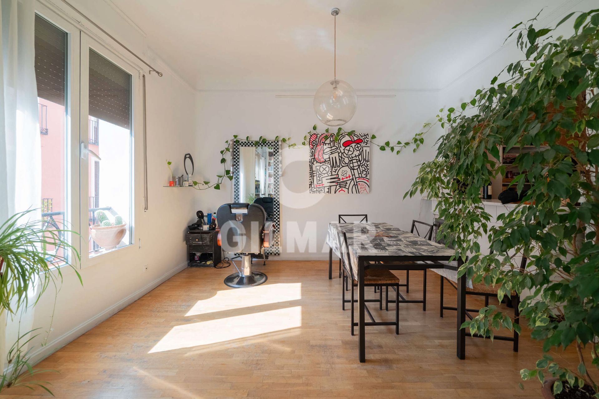 Dining room of Flat for sale in  Madrid Capital  with Heating and Balcony