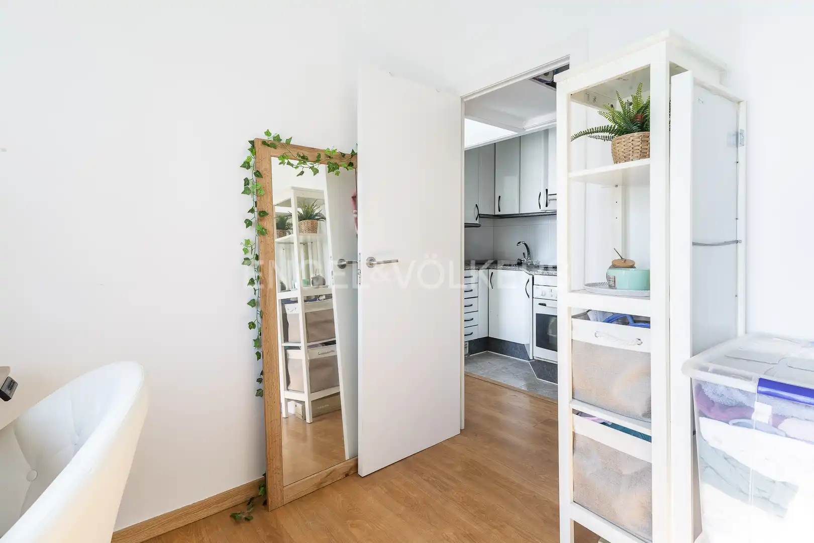 Schlafzimmer von Wohnung zur Miete in Barcelona mit Heizung, Parkett und Möbliert