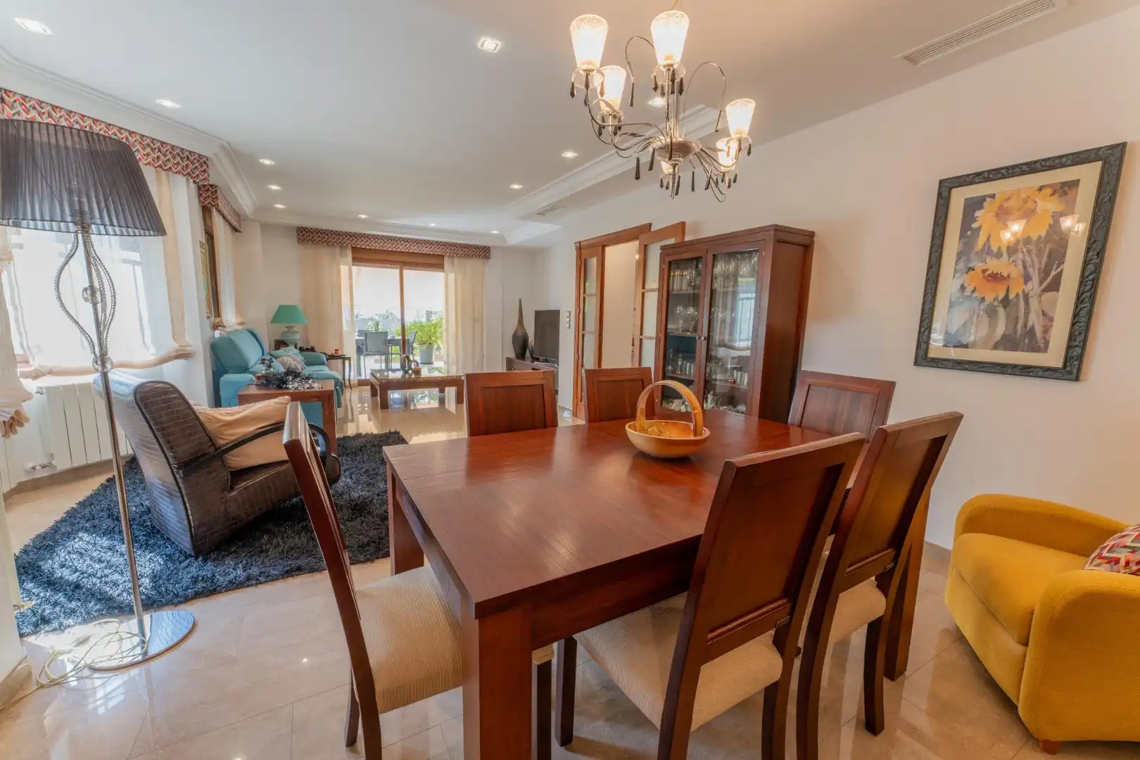 Dining room of Houses for sale in Elche / Elx  with Air Conditioner, Heating and Private garden