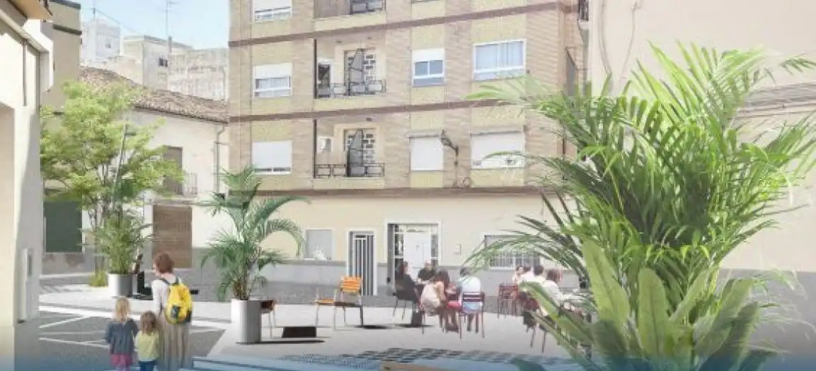 Vista exterior de Local en venta en Burjassot