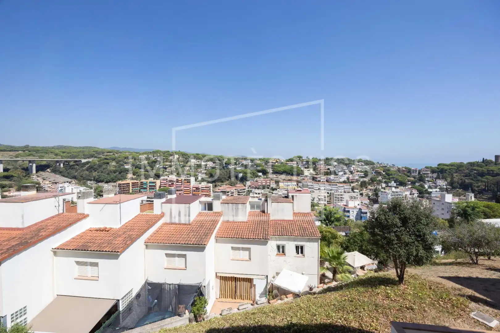 Vista exterior de Casa adosada en venta en Caldes d'Estrac con Aire acondicionado, Calefacción y Terraza
