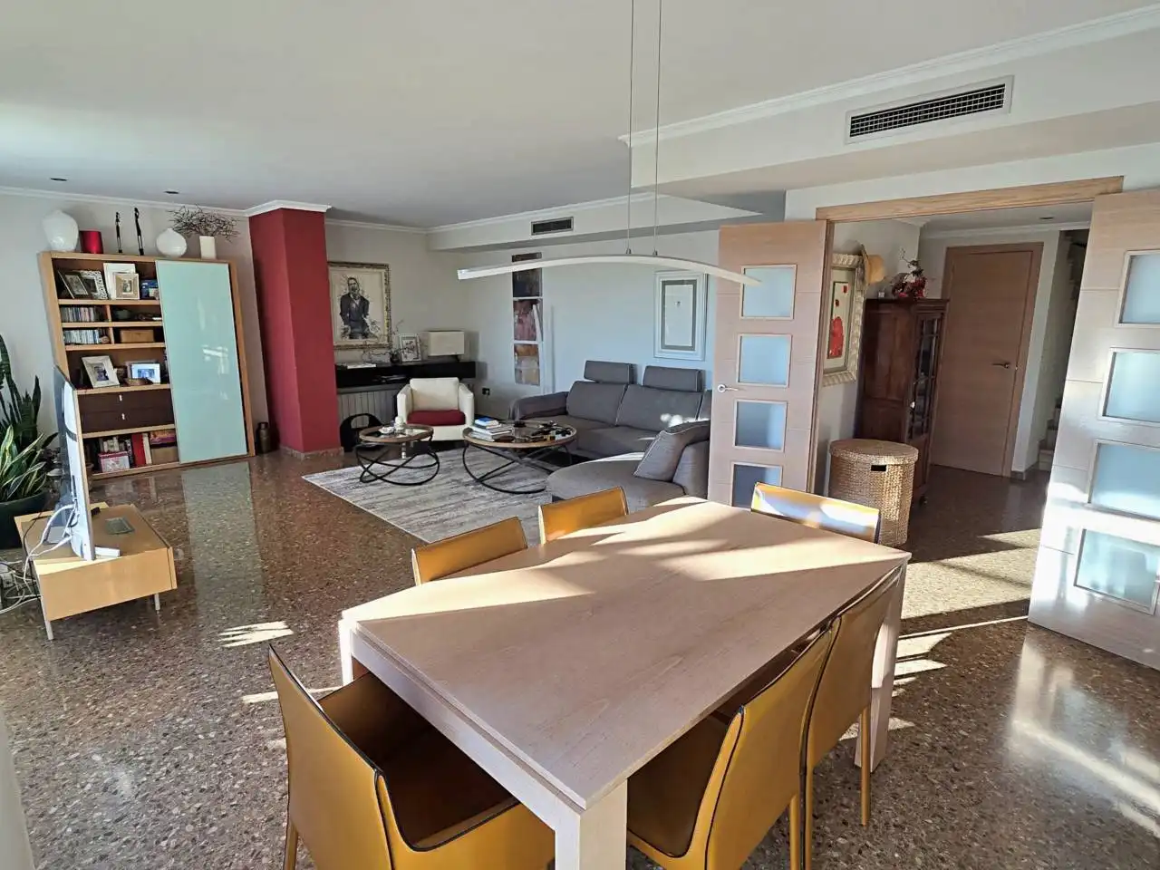Esszimmer von Dachboden zum Verkauf in Valencia mit Klimaanlage, Heizung und Terrasse
