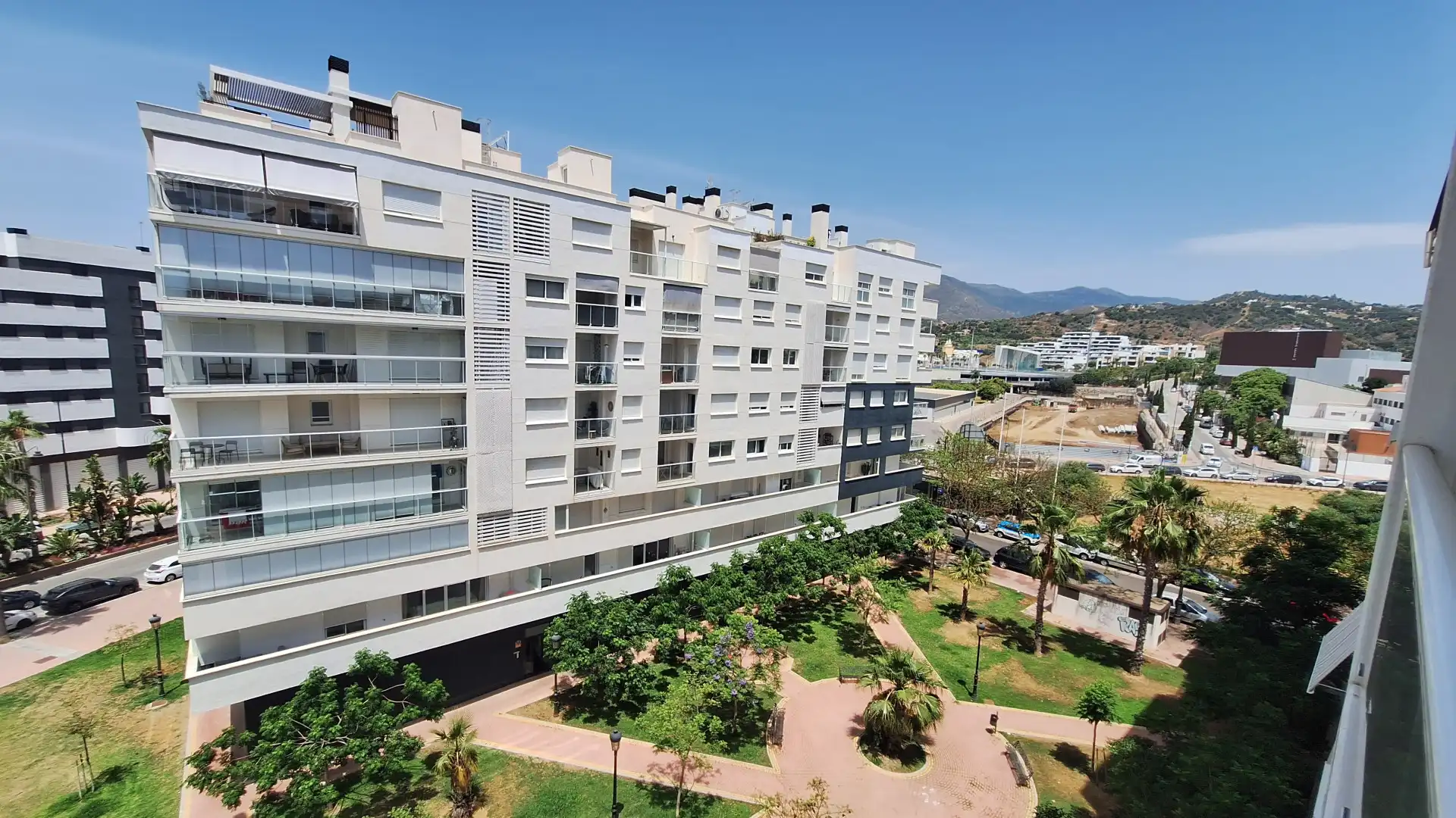 Exterior view of Flat for sale in Estepona  with Air Conditioner, Storage room and Swimming Pool