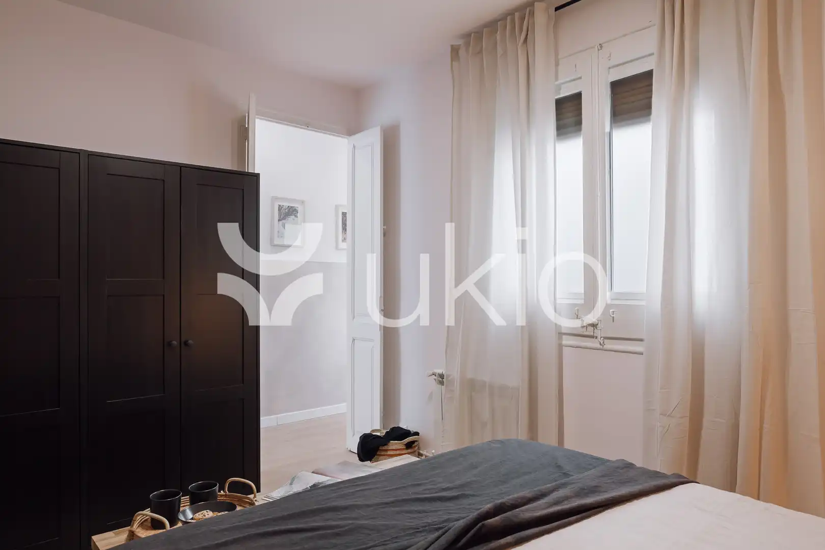Habitación de Apartamento de alquiler en Barcelona con Aire acondicionado, Calefacción y Amueblado