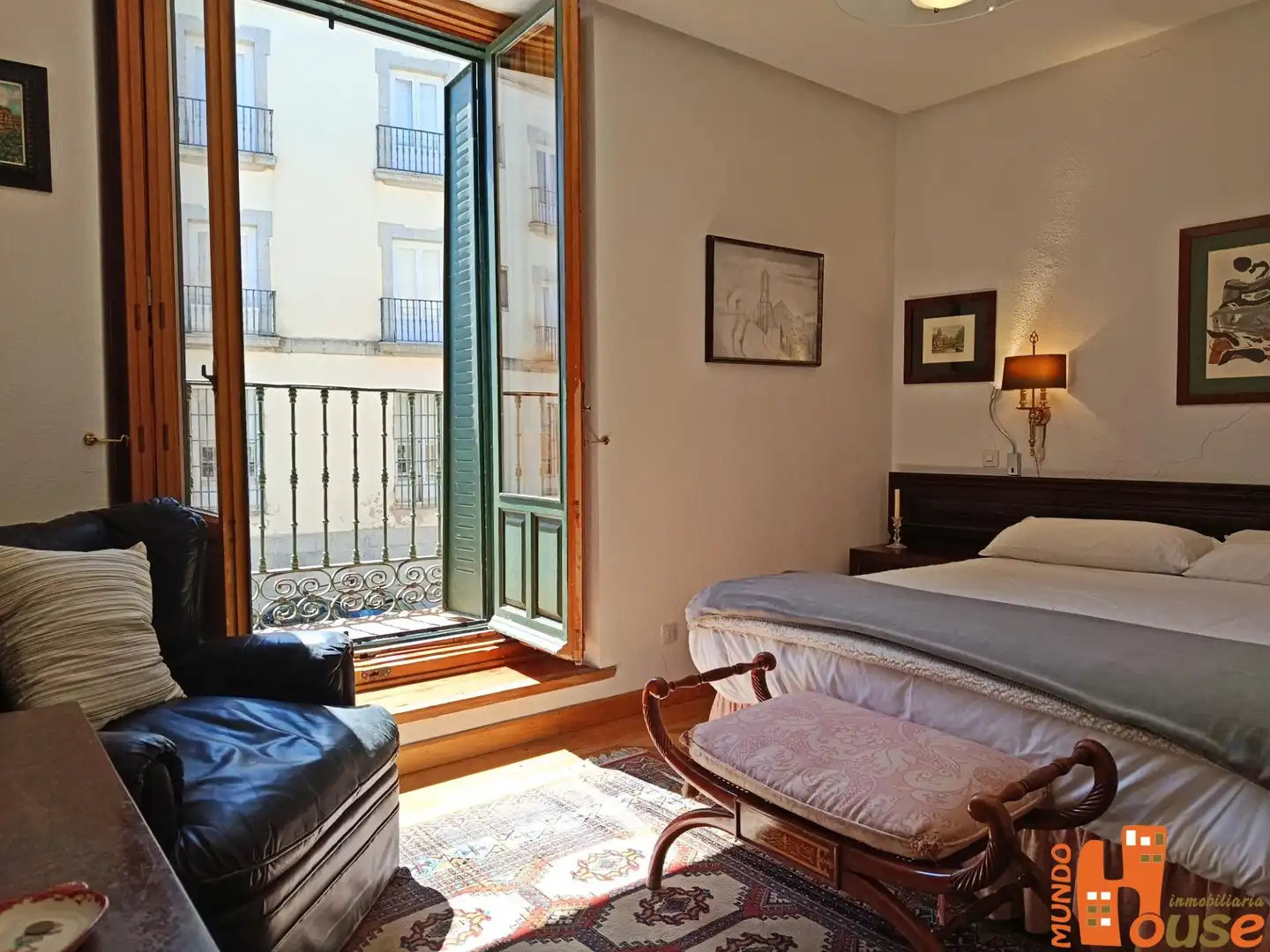 Schlafzimmer von Wohnung zum Verkauf in Real Sitio de San Ildefonso mit Heizung und Balkon