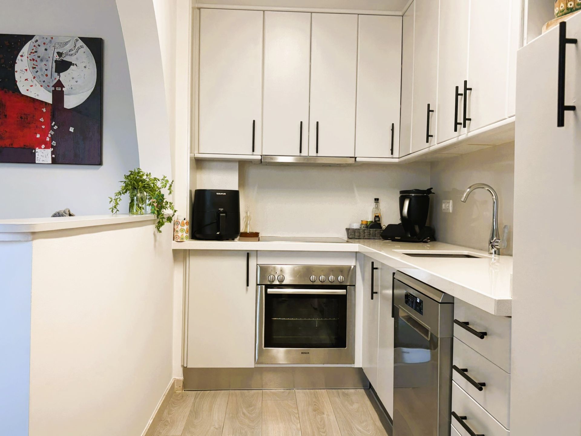Kitchen of Attic for sale in Bellpuig  with Air Conditioner, Heating and Terrace