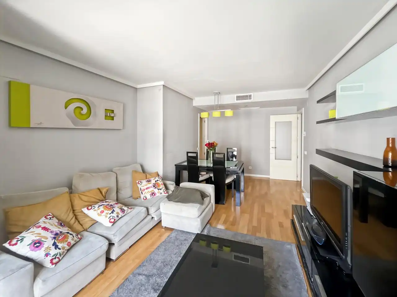 Wohnzimmer von Wohnung zum Verkauf in Madrid mit Klimaanlage, Heizung und Abstellraum