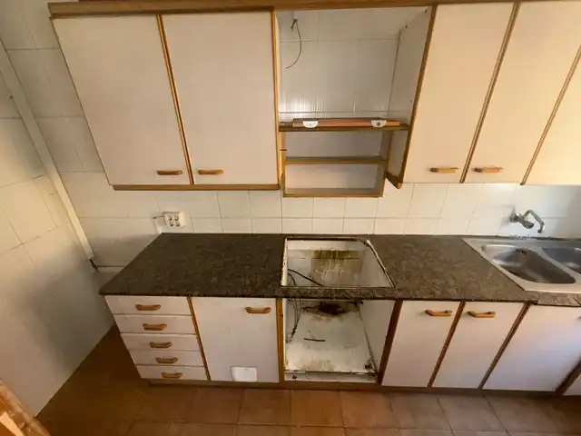 Küche von Wohnung zum Verkauf in Mataró mit Alarm