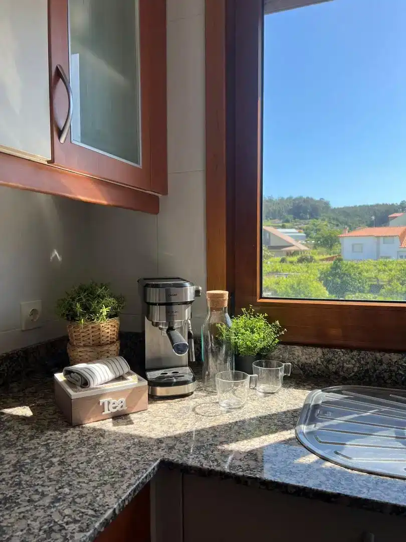 Kitchen of Flat for rent in Sanxenxo  with Furnished