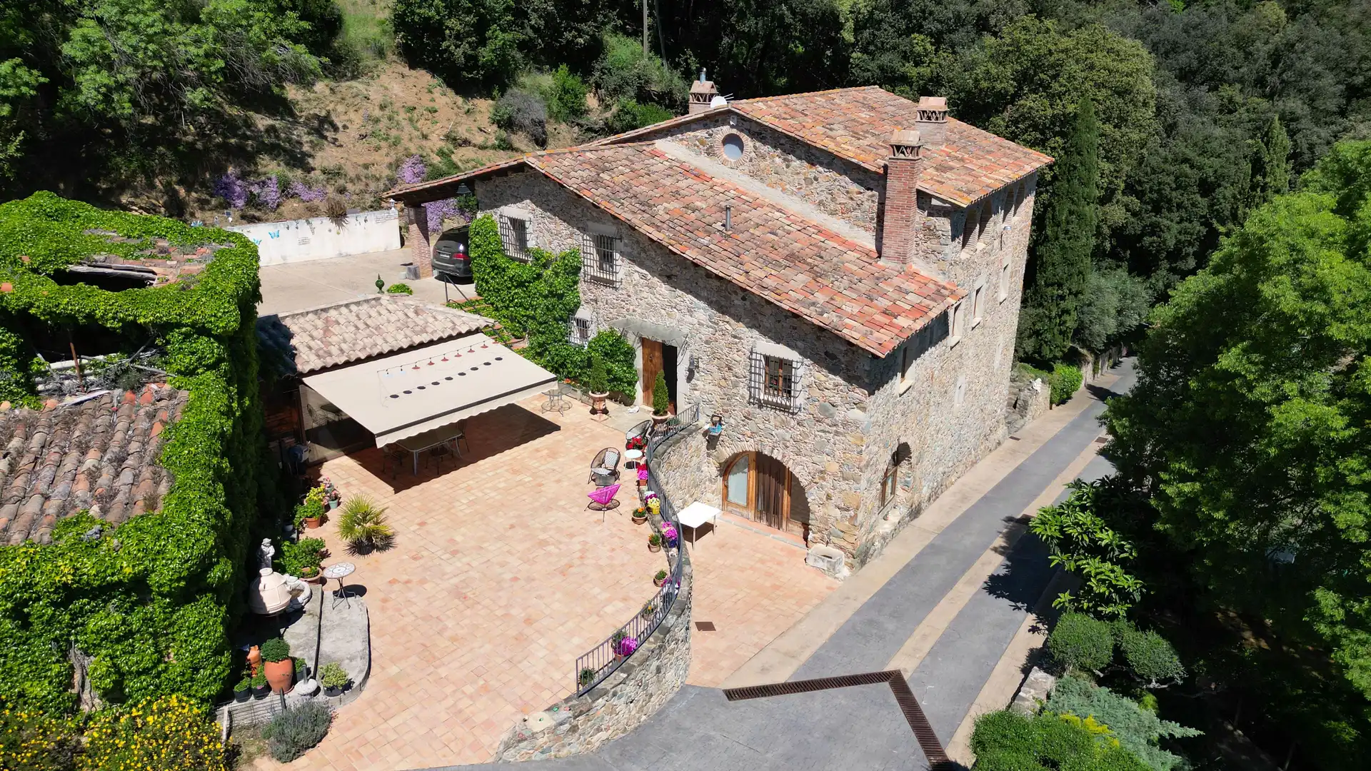 Vista exterior de Finca rústica en venta en Amer con Aire acondicionado, Calefacción y Terraza