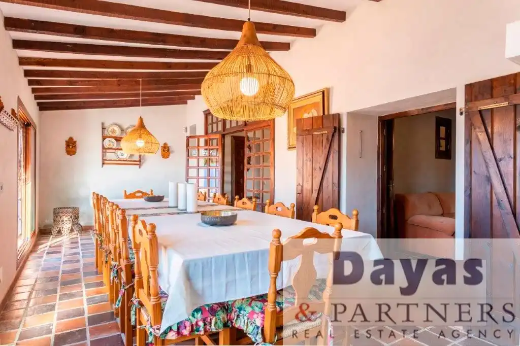 Dining room of Houses for sale in Orihuela  with Private garden, Terrace and Swimming Pool