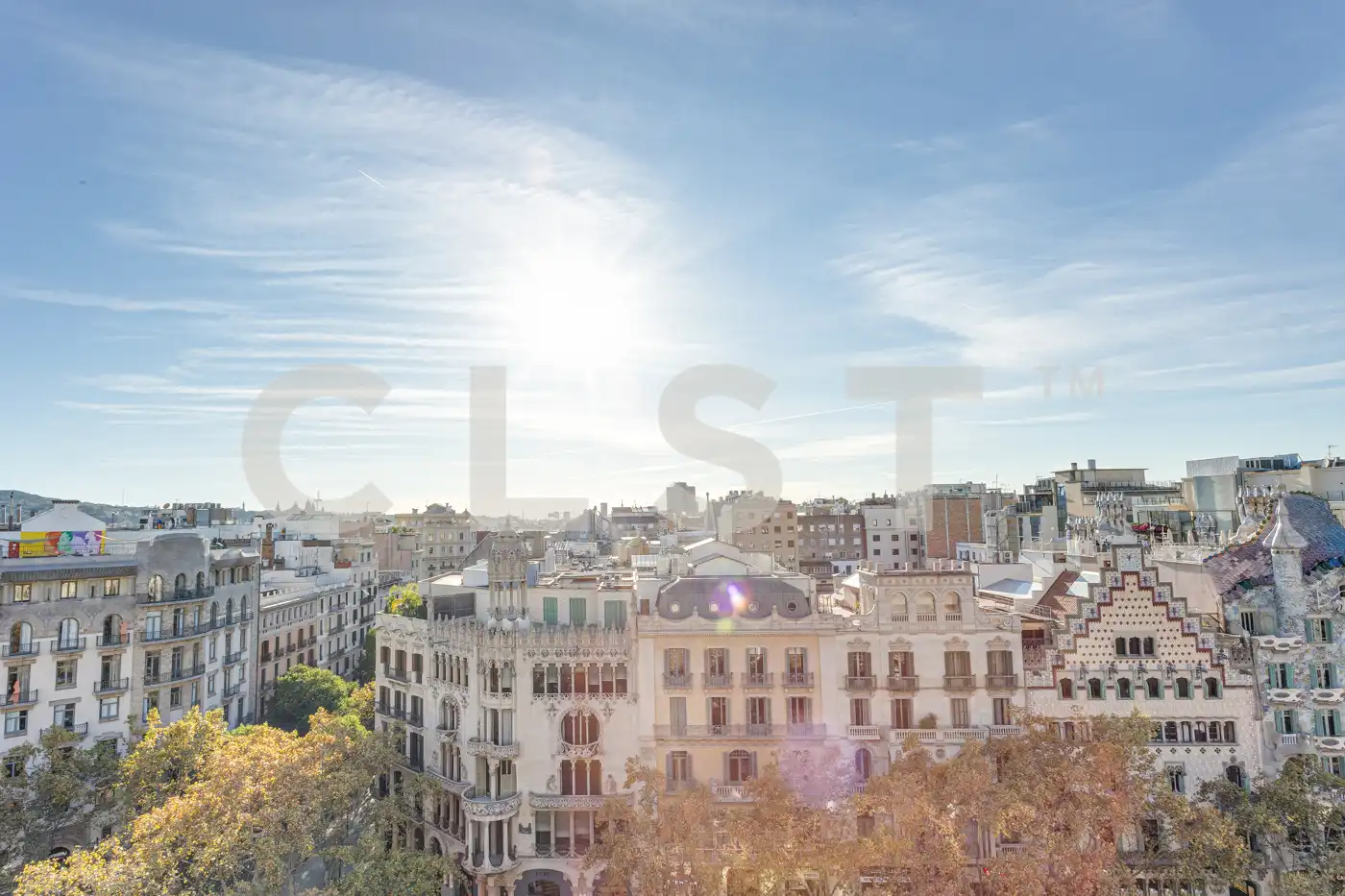 Außenansicht von Dachboden zur Miete in Barcelona mit Klimaanlage, Heizung und Terrasse