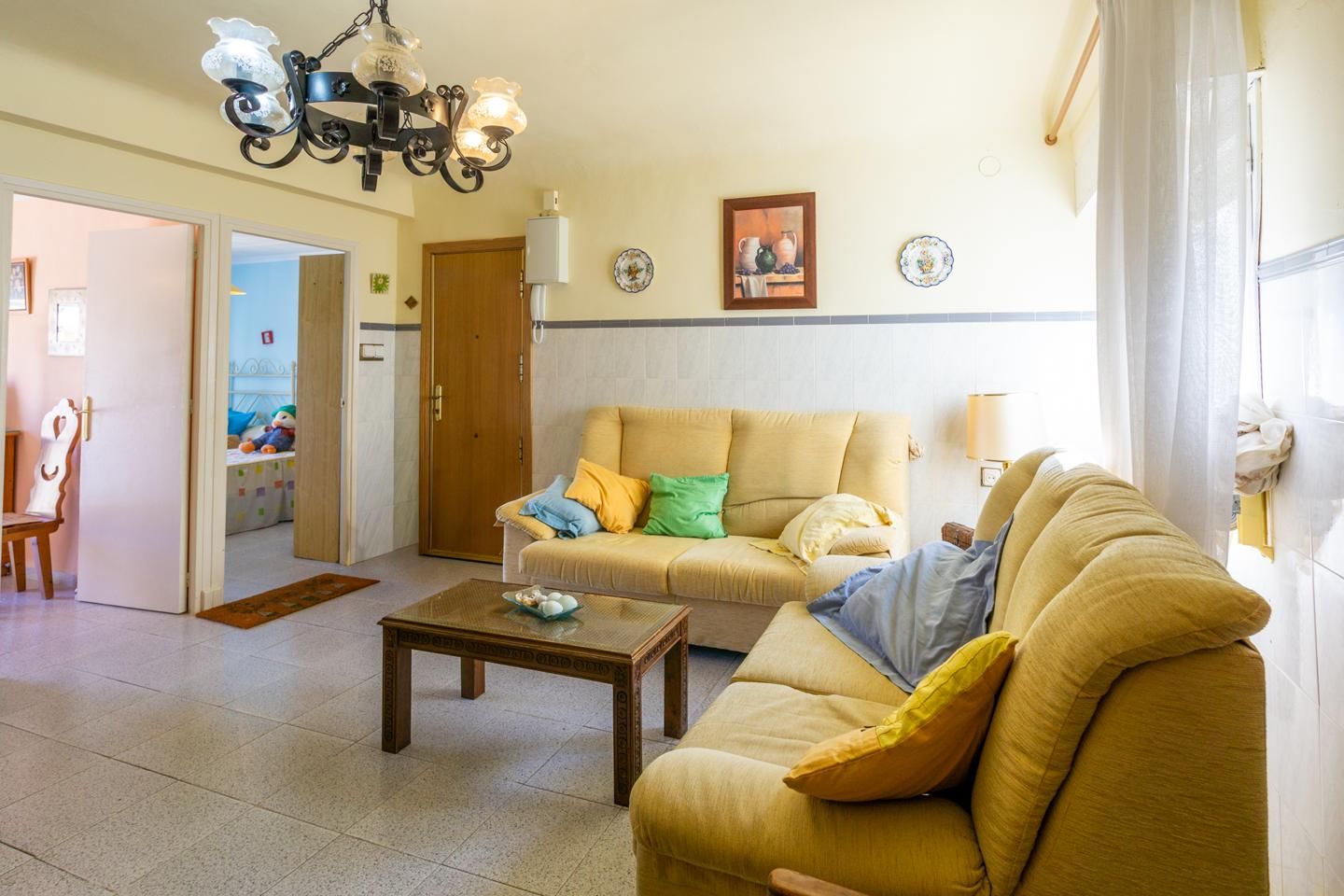 Living room of Flat for sale in Santa Pola  with Terrace and Furnished
