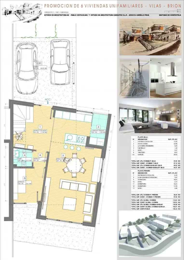 Casa adosada en venta en Brión