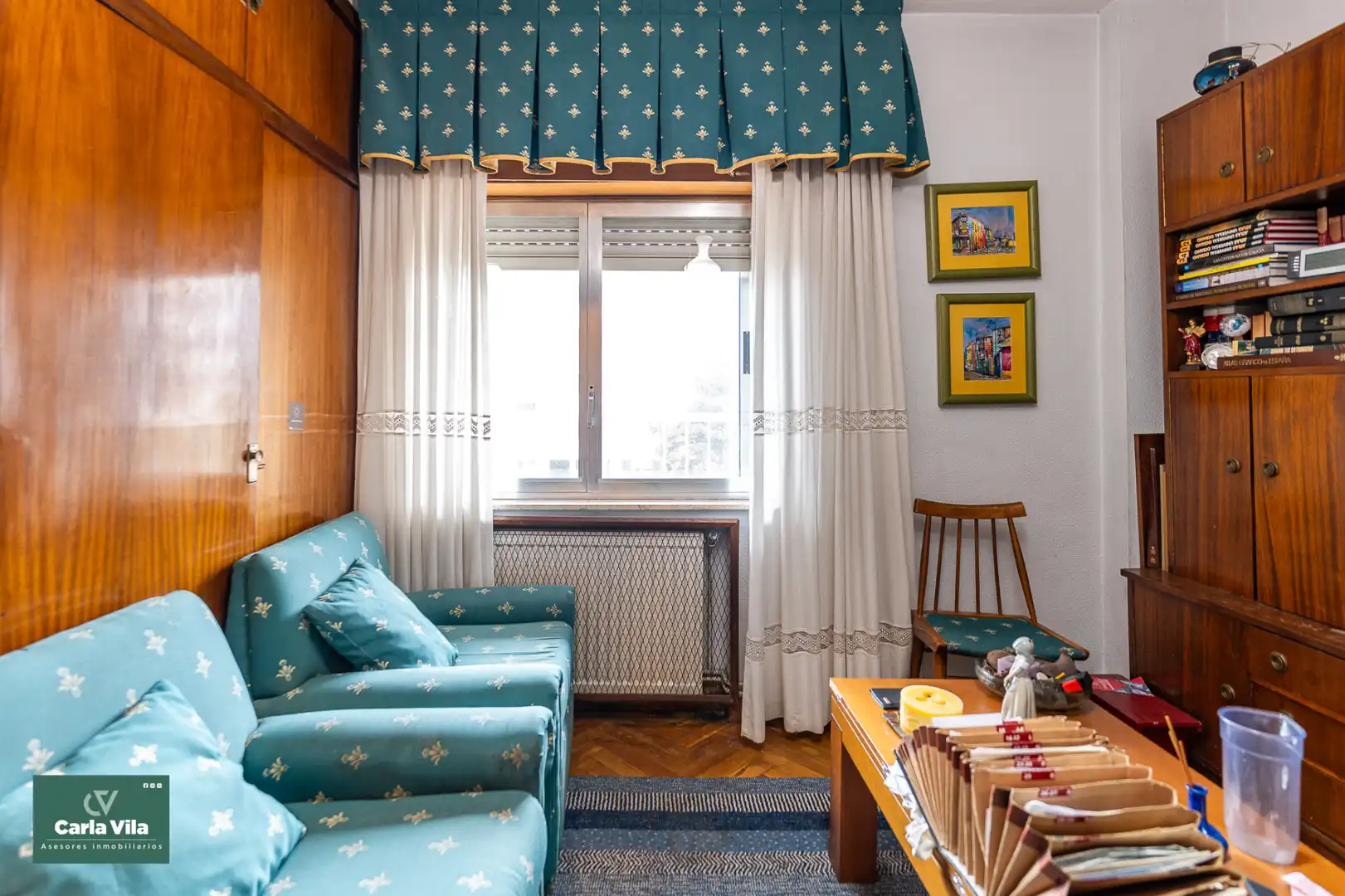 Sala de estar de Piso en venta en Lugo con Calefacción, Jardín privado y Parquet
