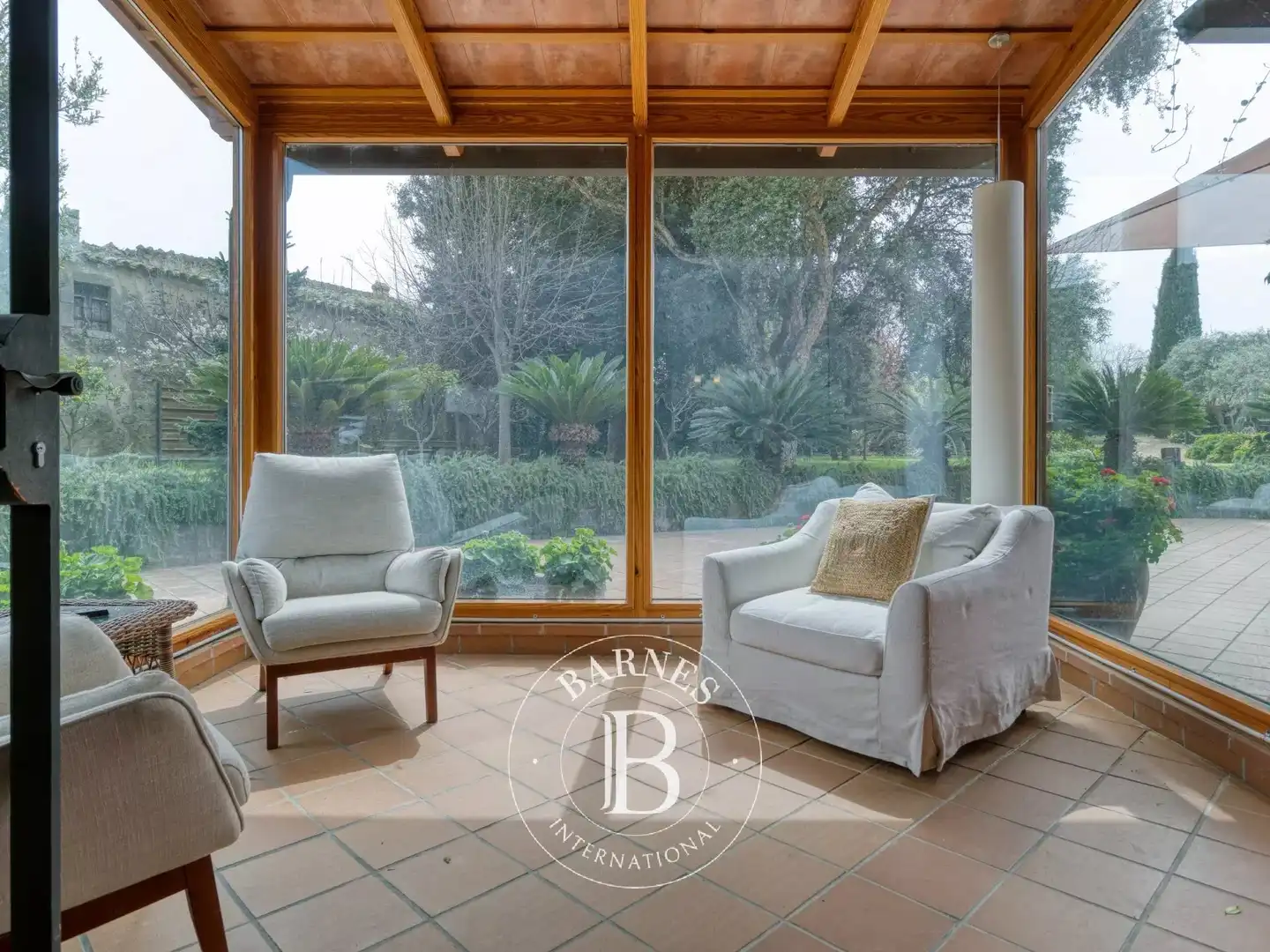 Sala d'estar de Casa o xalet en venda en Santa Susanna amb Aire condicionat, Calefacció i Jardí privat