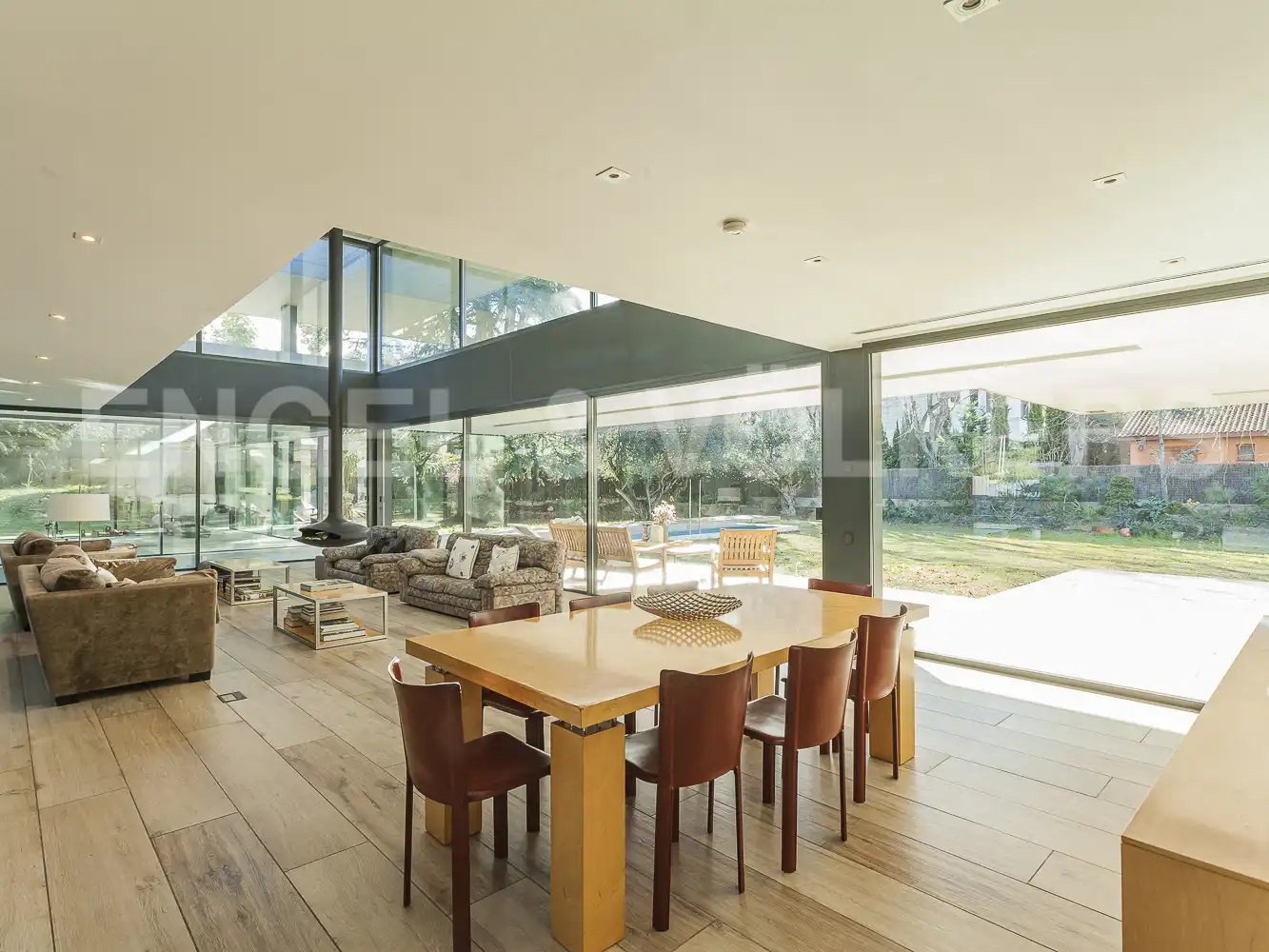 Sala d'estar de Casa o xalet de lloguer en Sant Cugat del Vallès amb Aire condicionat, Calefacció i Jardí privat