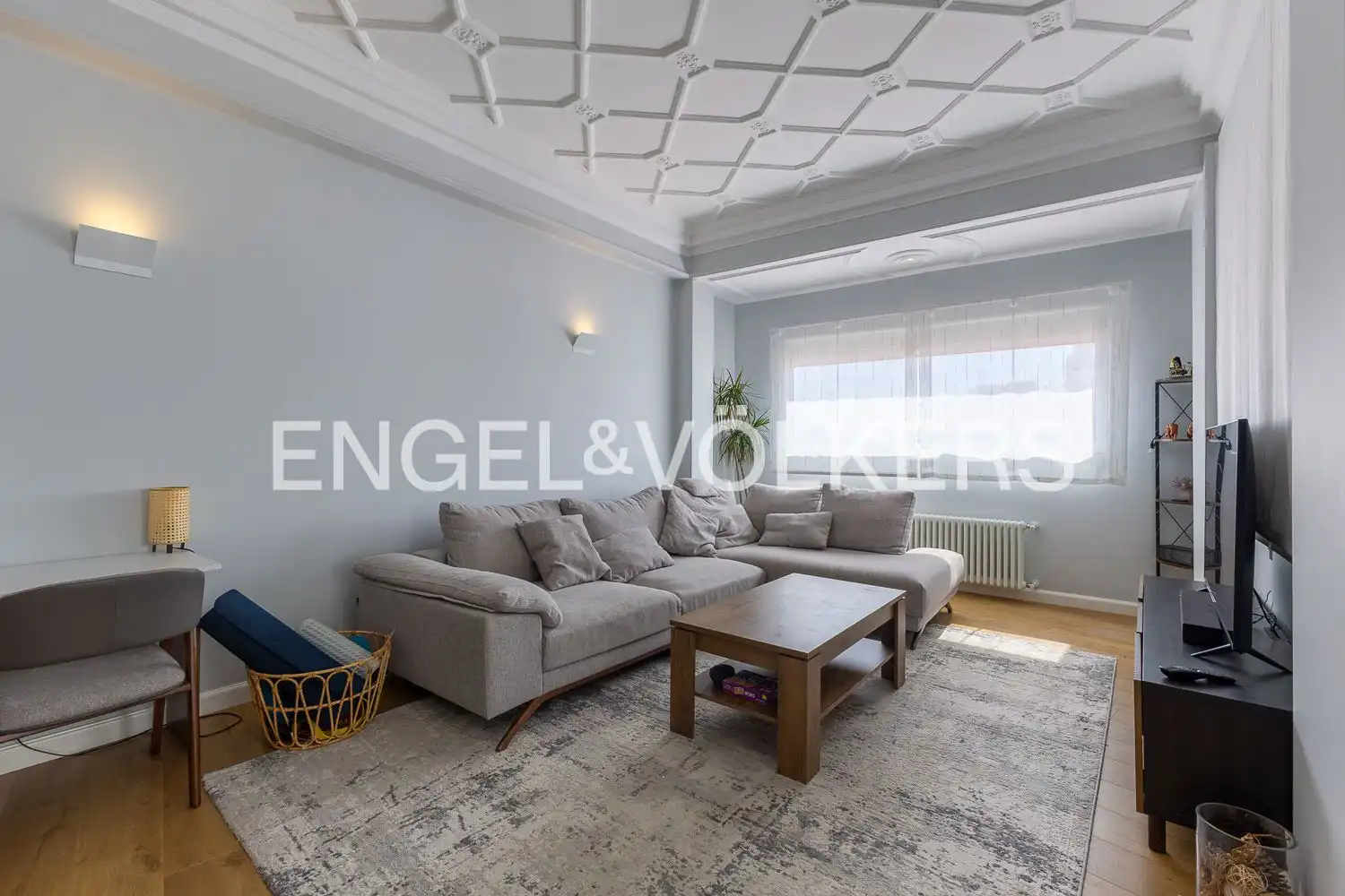 Sala de estar de Piso de alquiler en Valencia con Aire acondicionado, Calefacción y Parquet