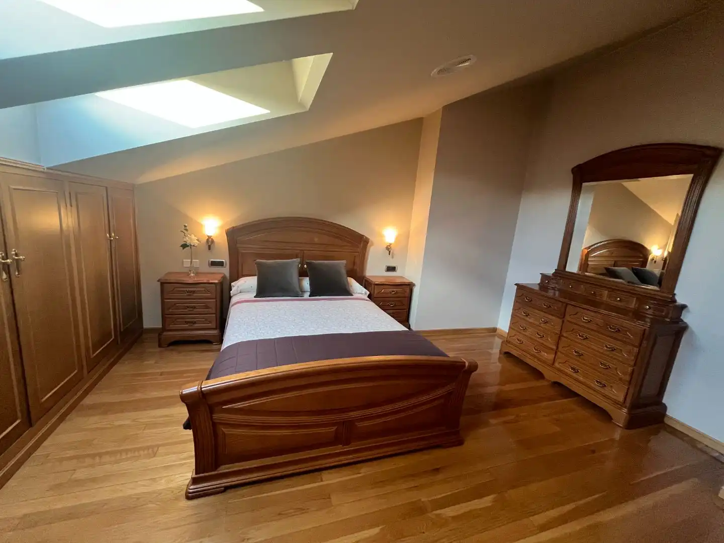 Bedroom of Duplexes for sale in Monforte de Lemos  with Heating, Private garden and Parquet flooring