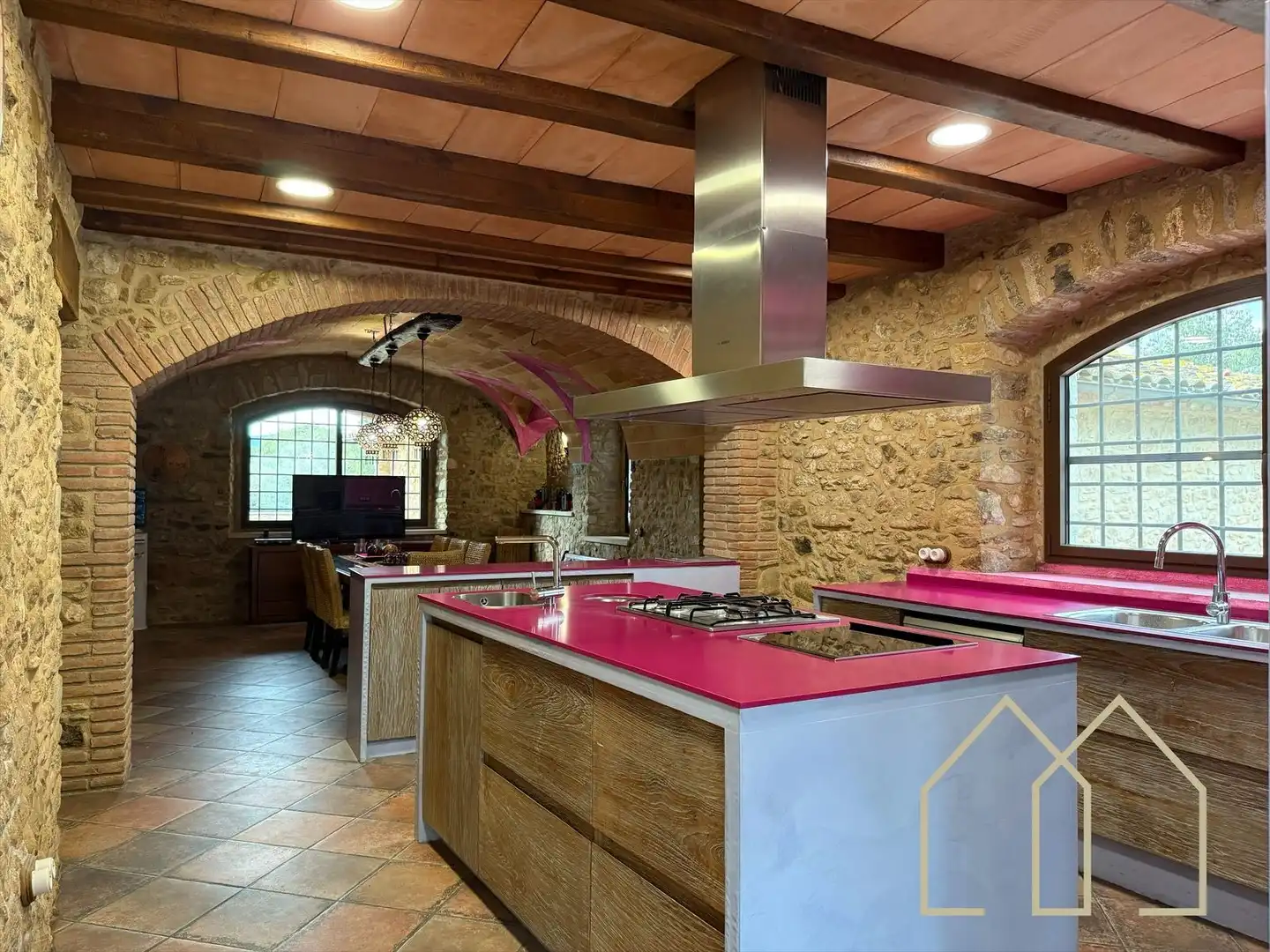 Cocina de Casa o chalet en venta en Sant Joan de Mollet con Aire acondicionado, Calefacción y Jardín privado