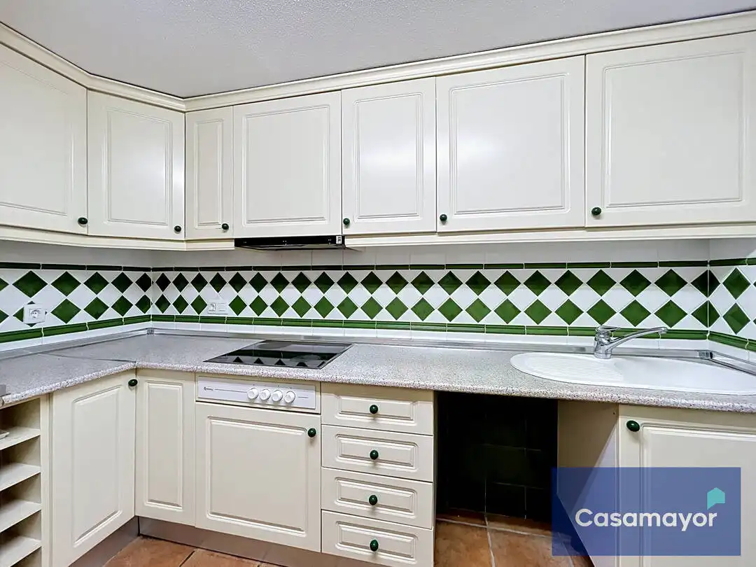 Cocina de Piso en venta en Alicante / Alacant con Aire acondicionado, Calefacción y Jardín privado