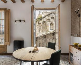 Dining room of Flat to rent in  Barcelona Capital  with Air Conditioner, Heating and Parquet flooring