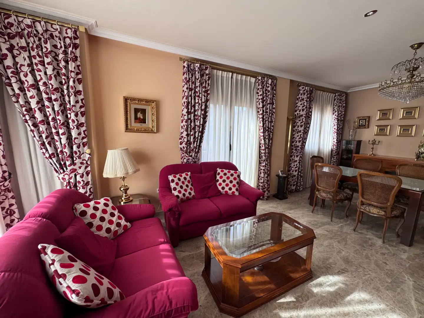 Sala de estar de Piso en venta en Xirivella con Aire acondicionado, Amueblado y Balcón