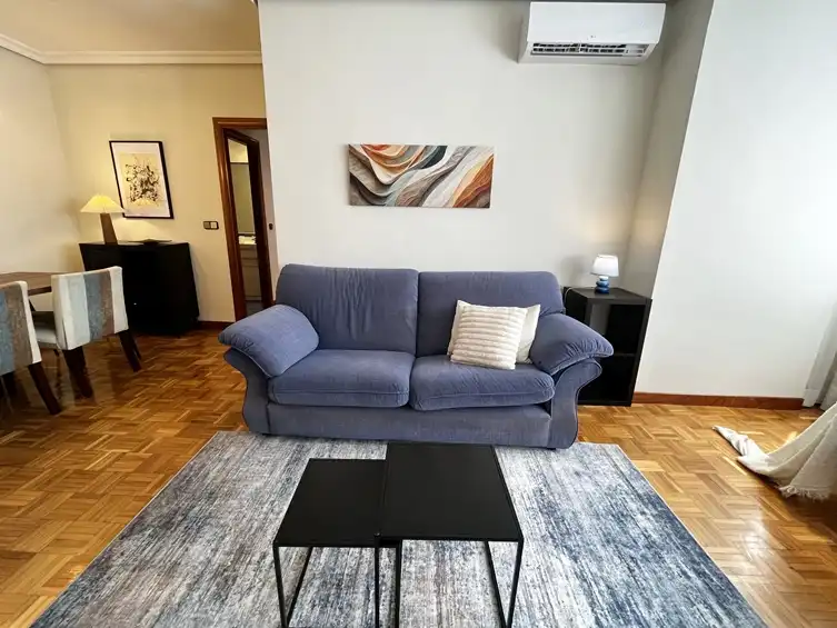Sala de estar de Piso de alquiler en Madrid con Aire acondicionado, Calefacción y Parquet