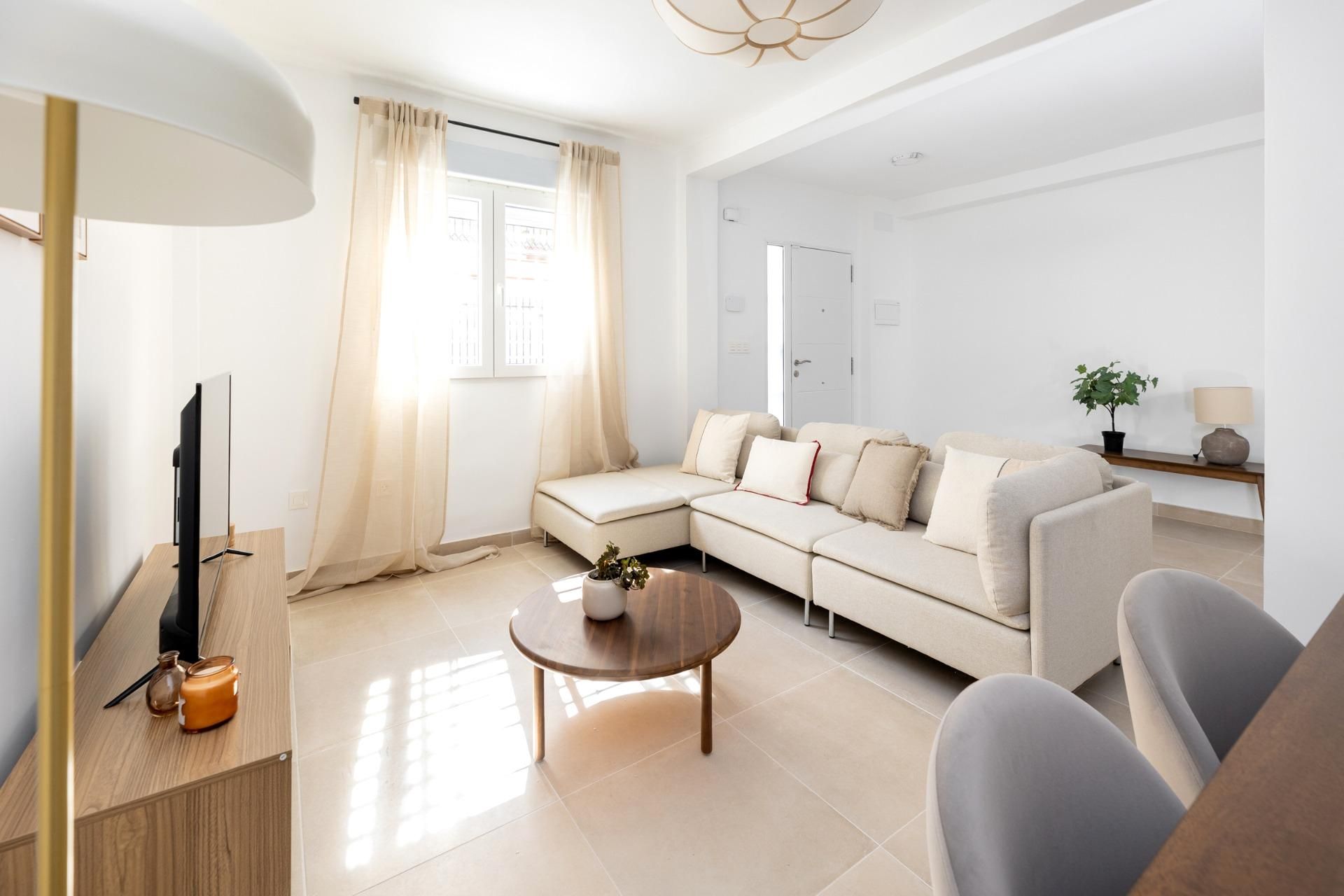 Living room of Single-family semi-detached for sale in Maracena  with Air Conditioner, Terrace and Balcony