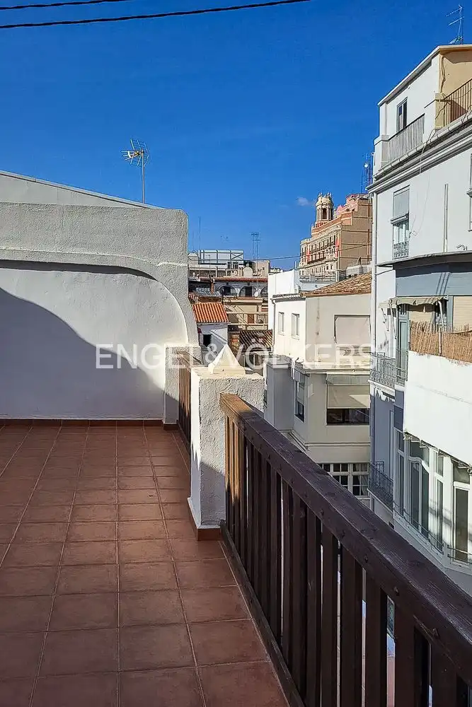 Terrassa de Dúplex de lloguer en Valencia amb Aire condicionat, Calefacció i Parquet
