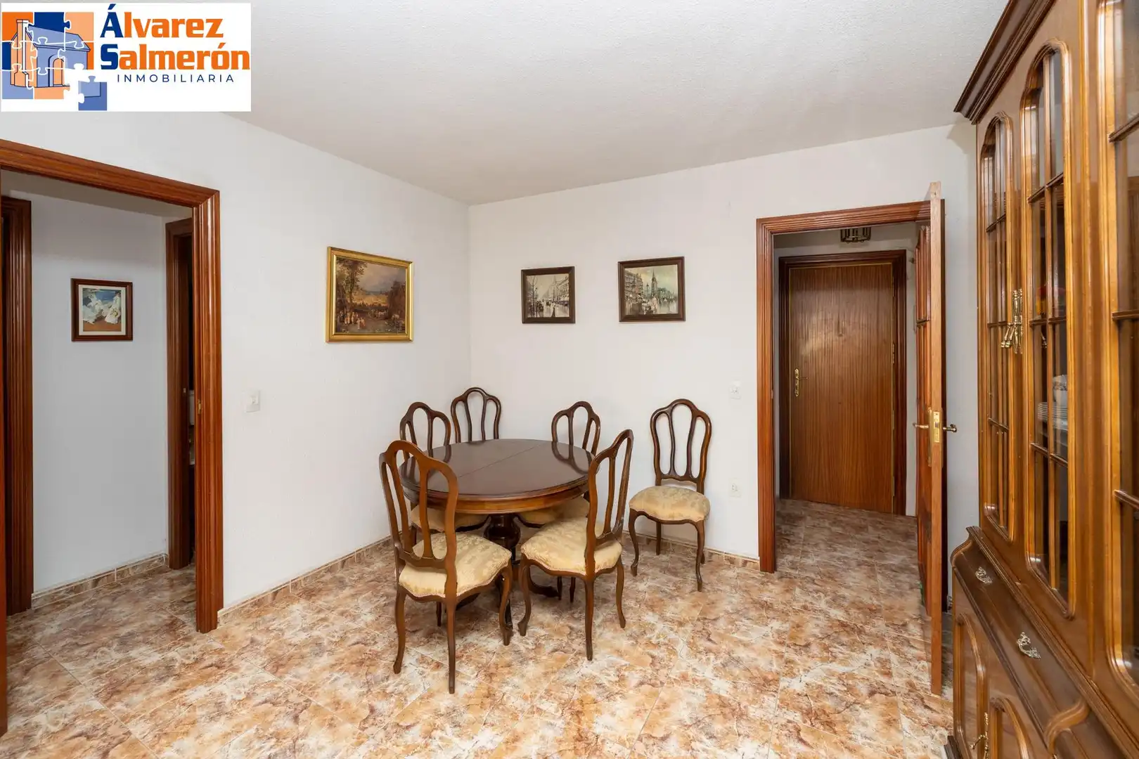 Dining room of Flat for sale in Granada  with Terrace and Furnished