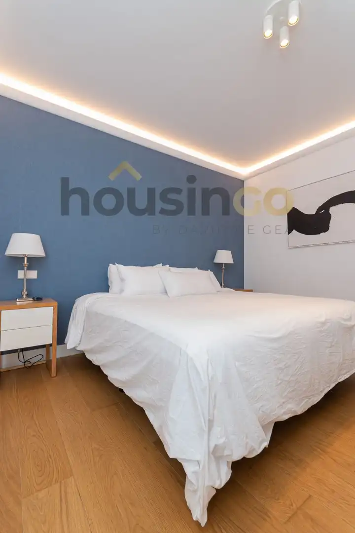 Schlafzimmer von Wohnung zur Miete in Madrid mit Klimaanlage, Heizung und Abstellraum