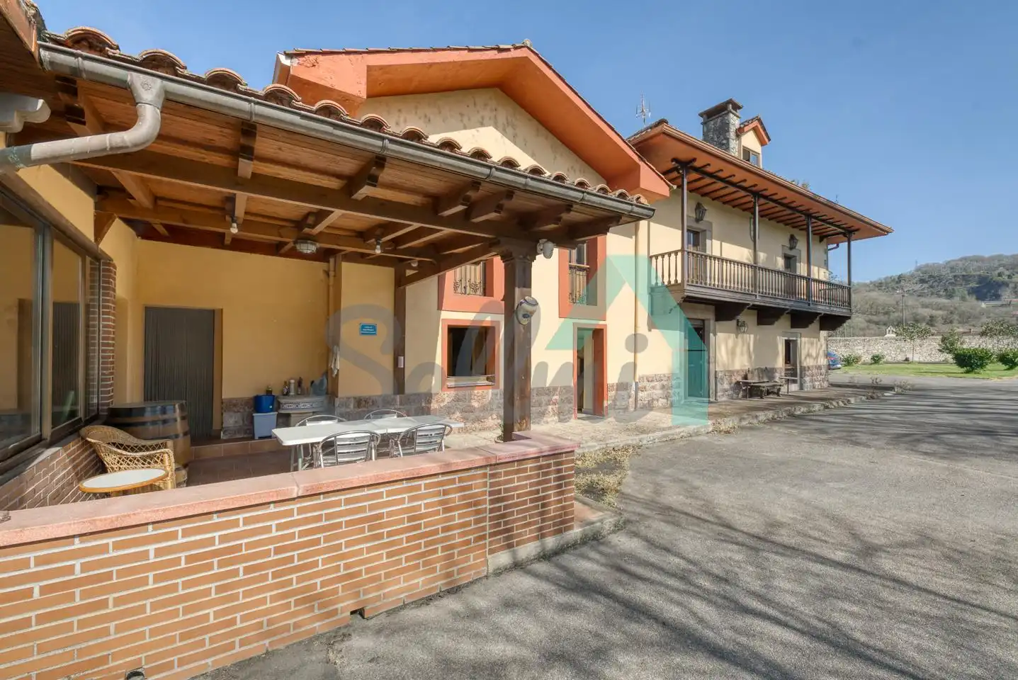 Exterior view of Houses for sale in Ribera de Arriba  with Heating, Private garden and Terrace